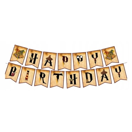 Jednorazowy Zestaw Urodzinowy Harry Potter Happy Birthday 75 Elementów