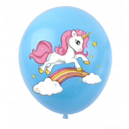 Balony z Nadrukiem - JEDNOROŻEC - 12szt