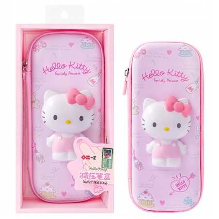 Piornik Hello Kitty Squishy Szkolny jednokomorowy rozowy