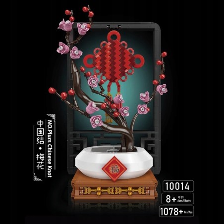Klocki Konstrukcyjne Kwiat Mould King Flower World Plum Chinese Knot 1078el