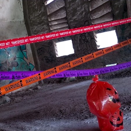 Taśma ostrzegawcza HALLOWEEN Warning Dekoracja