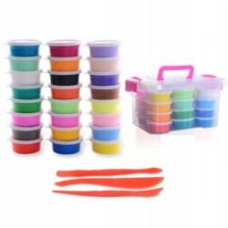 Zestaw Interaktywnej plasteliny tuby / 24 kolory / masa plastyczna /