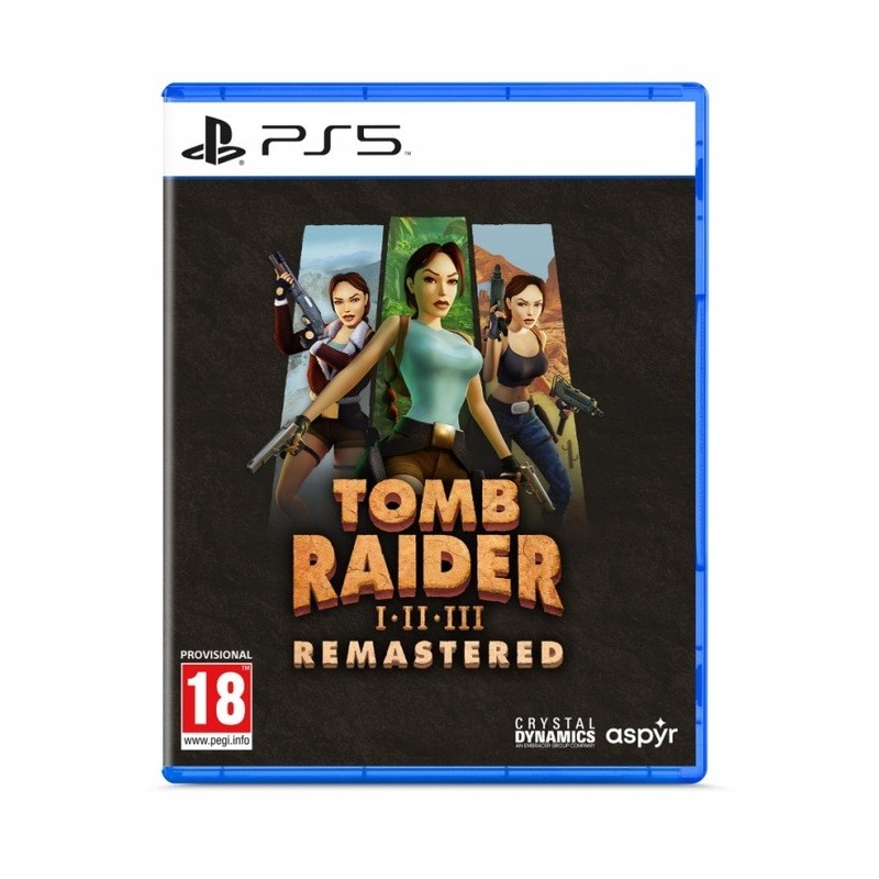 Tomb Raider I * II * III Remastered / PS5 / Zawiera 3 gry / Polskie Napisy