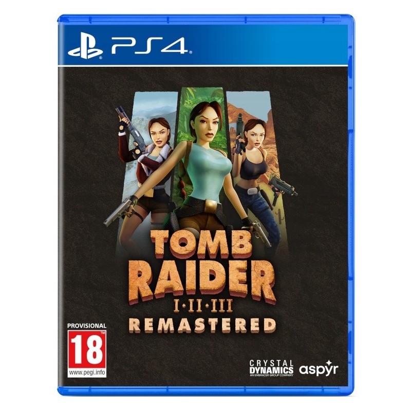 Tomb Raider I * II * III Remastered / PS4 / Wersja Pudełkowa / 3 gry / PL