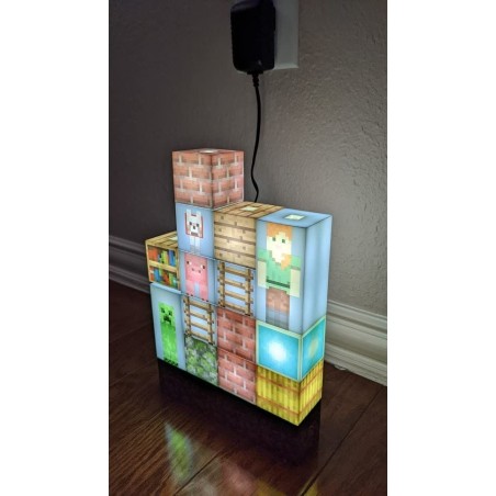 Lampka Minecraft Block Building Light Bloki Edycja Postacie