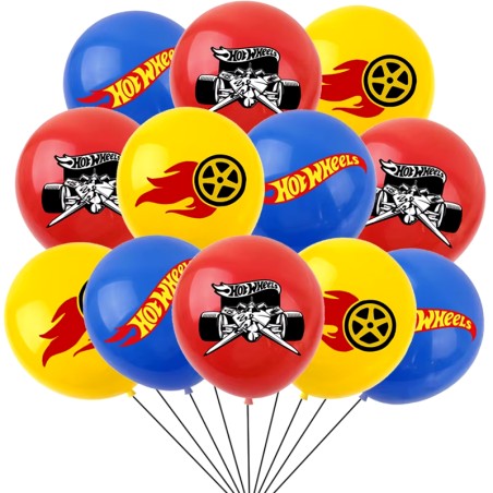 Zestaw urodzinowy HOT WHEELS Girlanda + balony