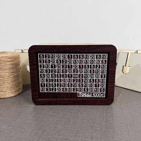 Skarbonka wykreślana 2000 drewinana 2 tyś