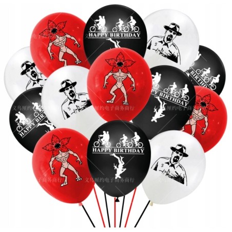 Balony z Nadrukiem STRANGER THINGS 12szt