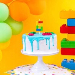 Swieczka Urodzinowa Na Tort / KLOCKI / Swieczki na Urodziny / CYFRA 2