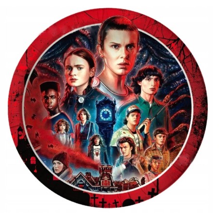 Talerzyki Jednorazowe STRANGER THINGS sr. 23cm 10szt