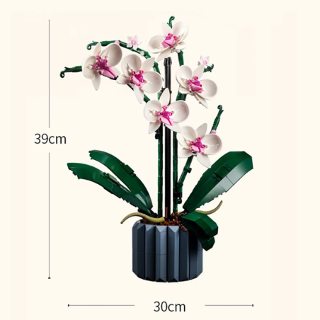 Klocki Konstrukcyjne Orchidea Kwiaty Storczyk 606 el.