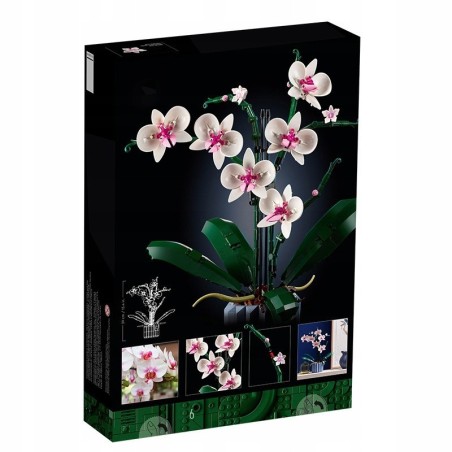 Klocki Konstrukcyjne Orchidea Kwiaty Storczyk 606 el.