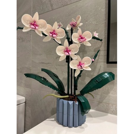 Klocki Konstrukcyjne Orchidea Kwiaty Storczyk 606 el.