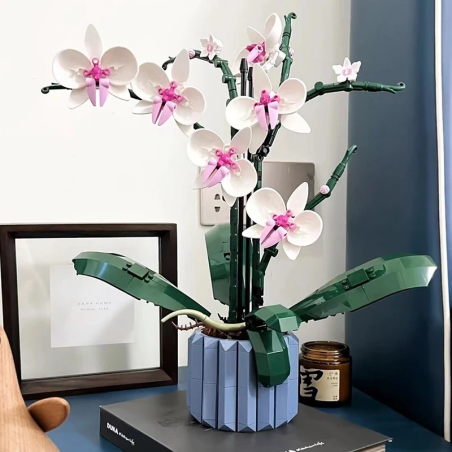 Klocki Konstrukcyjne Orchidea Kwiaty Storczyk 606 el.