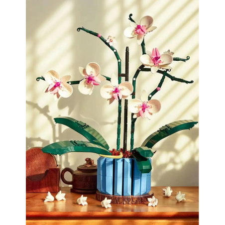 Klocki Konstrukcyjne Orchidea Kwiaty Storczyk 606 el.