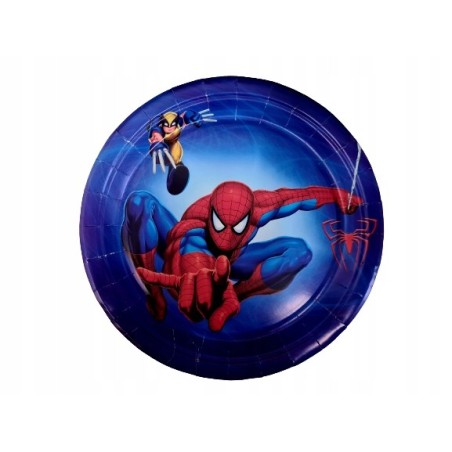 Talerzyki Papierowe SPIDERMAN sr. 23cm 10szt