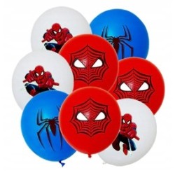 Balony z Nadrukiem SPIDERMAN 9szt