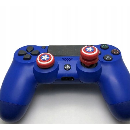 Gripy Kapitan Ameryka 2szt Gumki Nakładki na analog (PS3 PS4 PS5 XBOX)