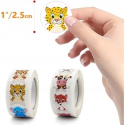 Naklejki Zwierzeta Safarii Etykieta Dekoracyjna 500 szt. 2