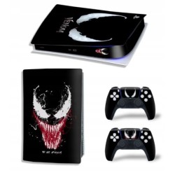 Naklejki Skorki na PlayStation 5 oraz Pady Motyw Venom