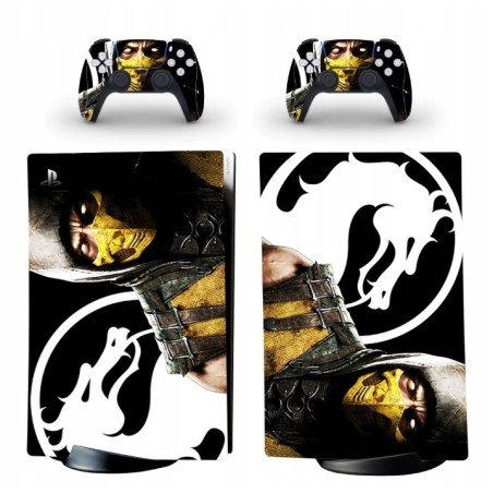 Naklejki Skorki na PlayStation 5 oraz Pady Motyw Mortal Kombat