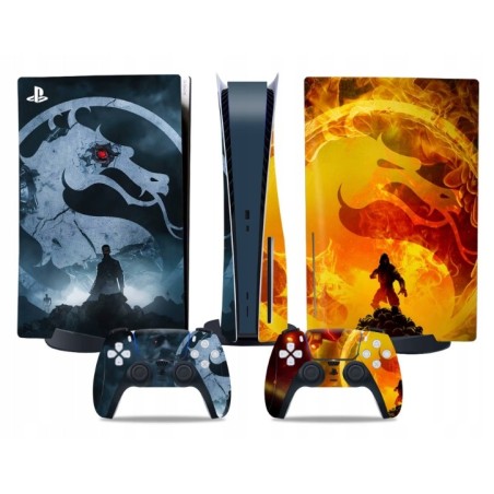 Naklejki Skorki na PlayStation 5 oraz Pady Motyw Mortal Kombat