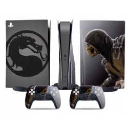 Naklejki Skorki na PlayStation 5 oraz Pady Motyw Mortal Kombat