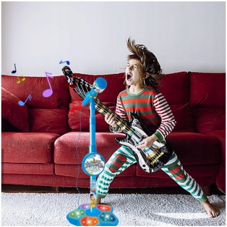 Mikrofon dla dzieci Kid Star Microphone - Mały Gwiazdor na scenie - Czarny