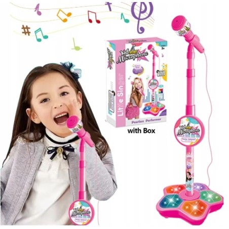 Mikrofon dla dzieci Kid Star Microphone - Mały Gwiazdor na scenie - Czarny