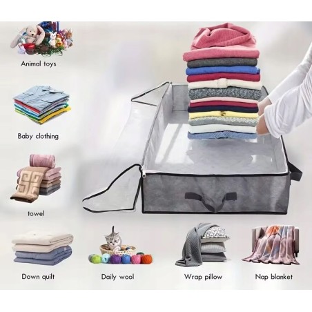 Pojemnik na ubrania / pościel / organizer do przechowywania / 2 szt 90L