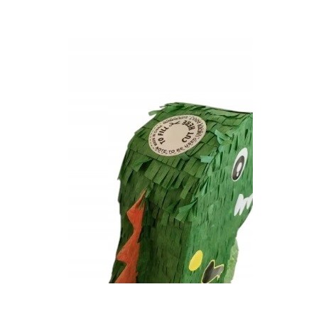 Pinata Piniata Dinozaur z Kijem i Opaską na Oczy / Duża 38x25x9cm / Piękna