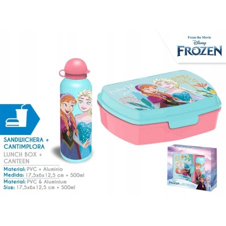 Lunch box + Bidon Kraina Lodu / Frozen / śniadaniówka / Produkt na Licencji