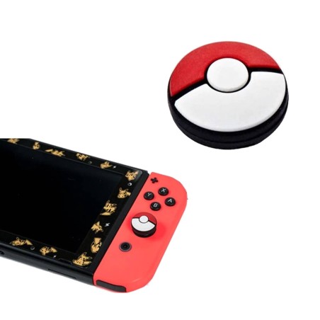 Gumki Nakładki na analog NINTENDO Switch - POKEBALL - Czerwony - 1x