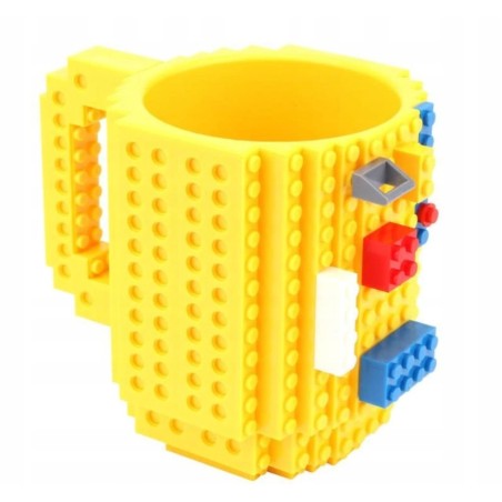 Kubek Klockowy + Klocki 350ml Zolty