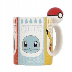 Kubek 3D Pokemon Pokeball 460ML Pikachu / Charmander / Squirtle / Bu