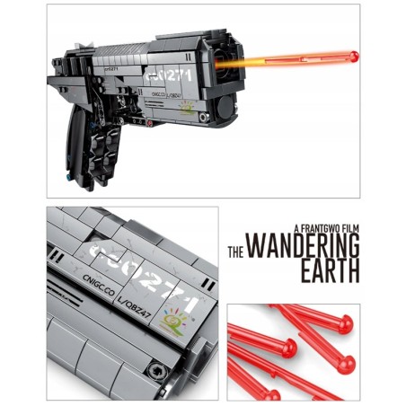 Pistolet z klocków na Strzałki - 431el