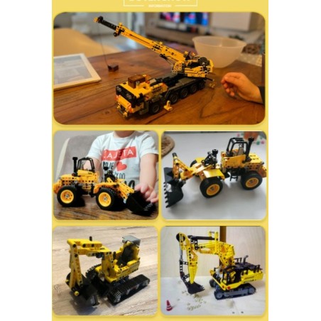 Klocki HUIQIBAO - Wózek widłowy - 322 pcs