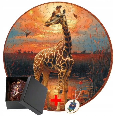 Drewniane puzzle / Wooden Puzzle / Zyrafa / Duzy Format A3 / 180 el.