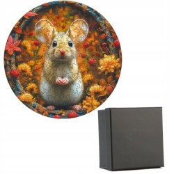 Drewniane puzzle / Wooden Puzzle / Mysz / Myszka / Duzy Format A3 / 2