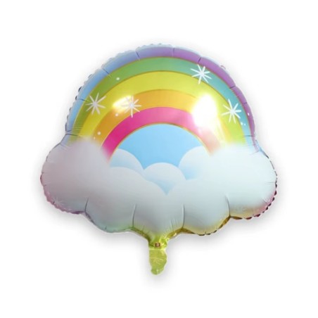 Balon Foliowy Tecza Chmurka Urodziny Birthday Kolorowe Party