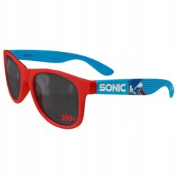 Okulary przeciwsloneczne Sonic dla dzieci UV 400 czerwono niebieskie