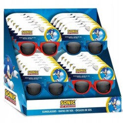 Okulary przeciwsloneczne Sonic dla dzieci UV 400 czerwono niebieskie 2