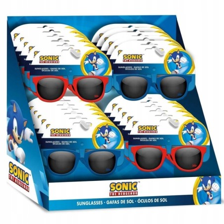 Okulary przeciwsłoneczne Sonic dla dzieci UV 400 niebiesko - błękitne