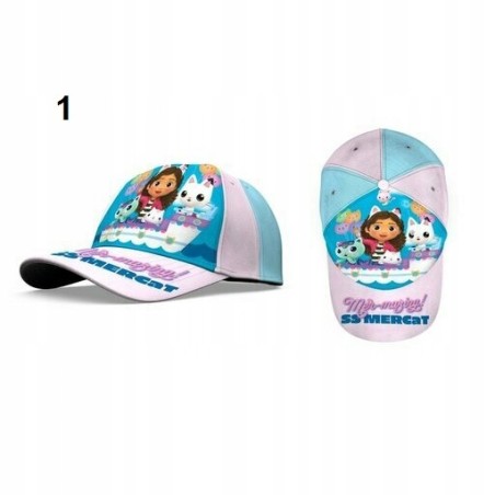 Czapka z daszkiem / dziecięca / Koci Domek Gabi / rozmiar 52 cm / bawełna