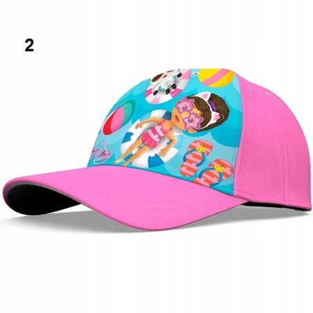 Czapka z daszkiem / dziecięca / Koci Domek Gabi / rozmiar 52 cm