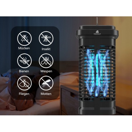 Lampa owadobójcza / Komary / Elektryczna / 4000 V / 20 W / Wodoodporna