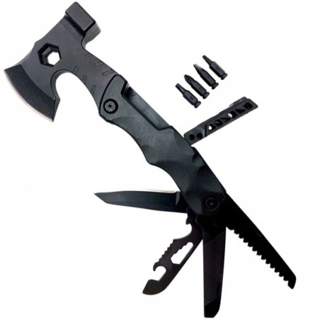 Multitool / Toporek / Zestaw narzedzi / Mlotek / Survivalowy / 14w1