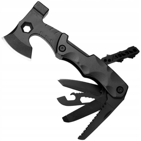 Multitool / Toporek / Zestaw narzędzi / Młotek / Survivalowy / 14w1