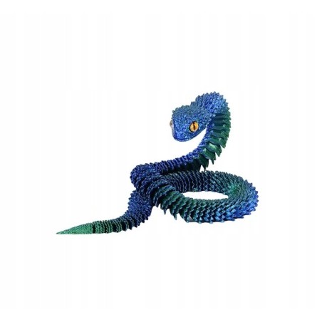 Figurka / Smok / Waz z luskami 3D / Fantasy / Kolorowa Dekoracja / 4